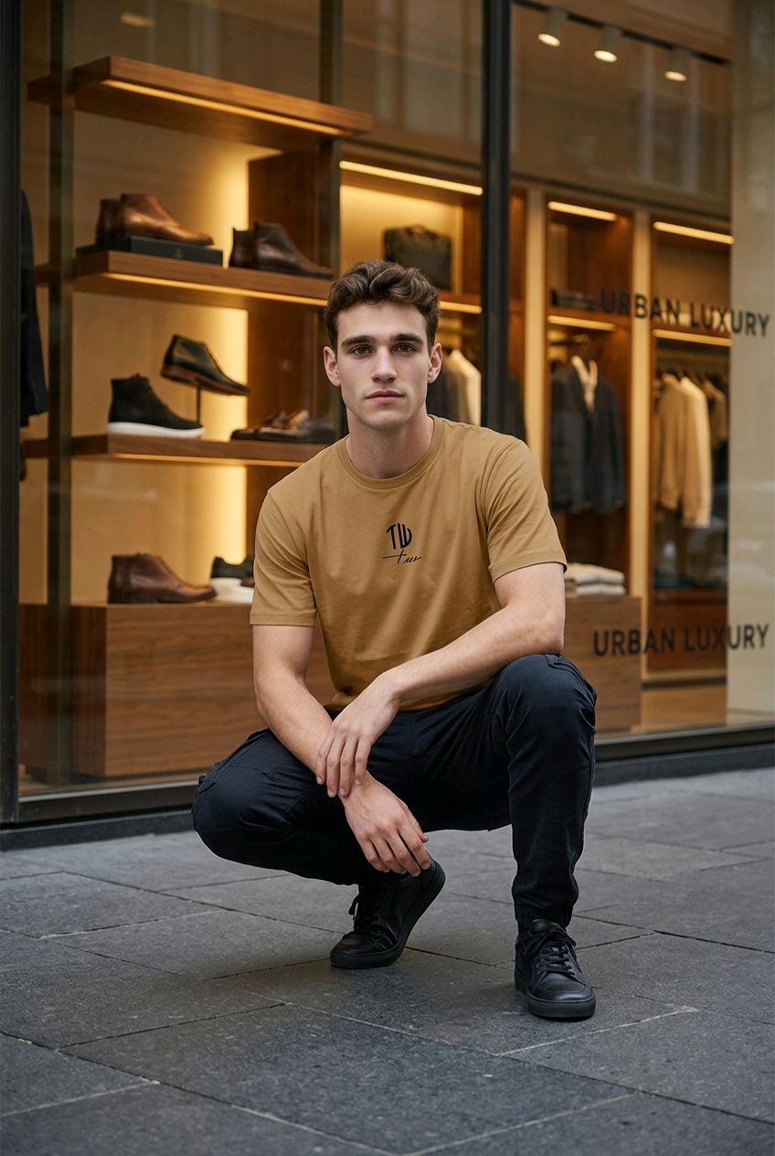 The Wuff® Studios – Essential Crest Tee aus feinem Jersey