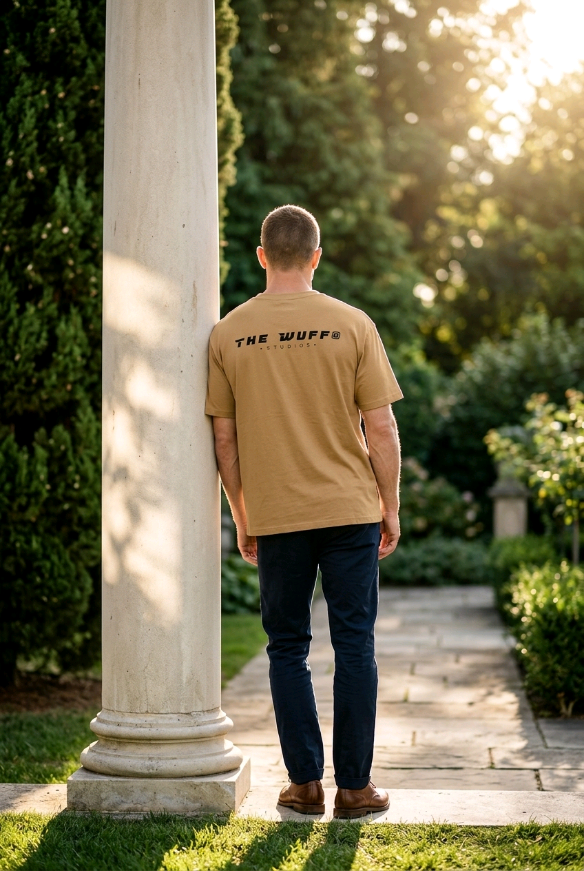 The Wuff® Studios – Essential Crest Tee aus feinem Jersey