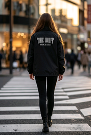 Premium unisex windbreaker “White Signature Force Jacket”
