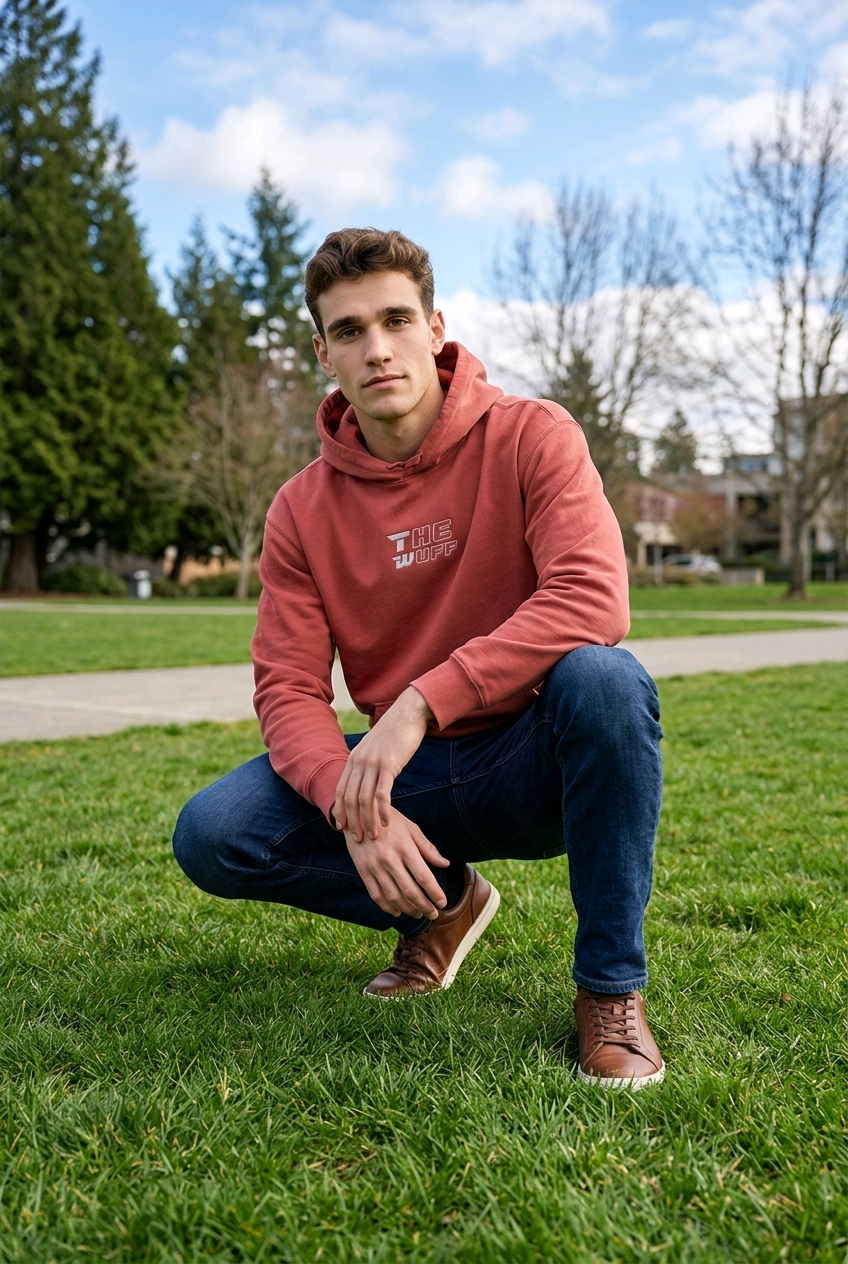 The Wuff® White Ascend Identity Premium Hoodie