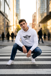 AURA RAGLAN Bio UNISEX HOODIE – by The Wuff®