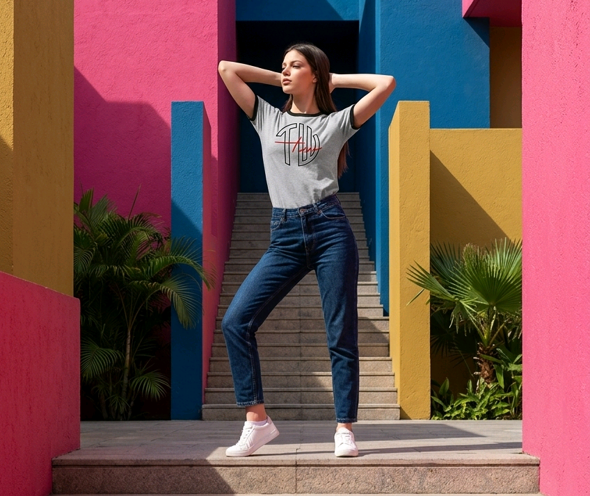 "ERYTHRAE Signature" Unisex Ringer-T-Shirt