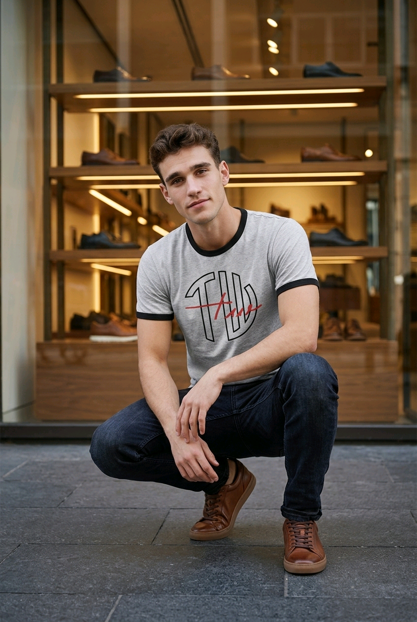 "ERYTHRAE Signature" Unisex Ringer-T-Shirt