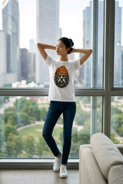 T-shirt Boxy Premium pour Homme "Édition Chien Orange"