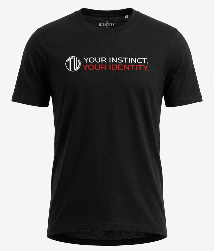 THE IDENTITY LABEL “INSTINCT NEVER LIES” Organic Unisex Tee