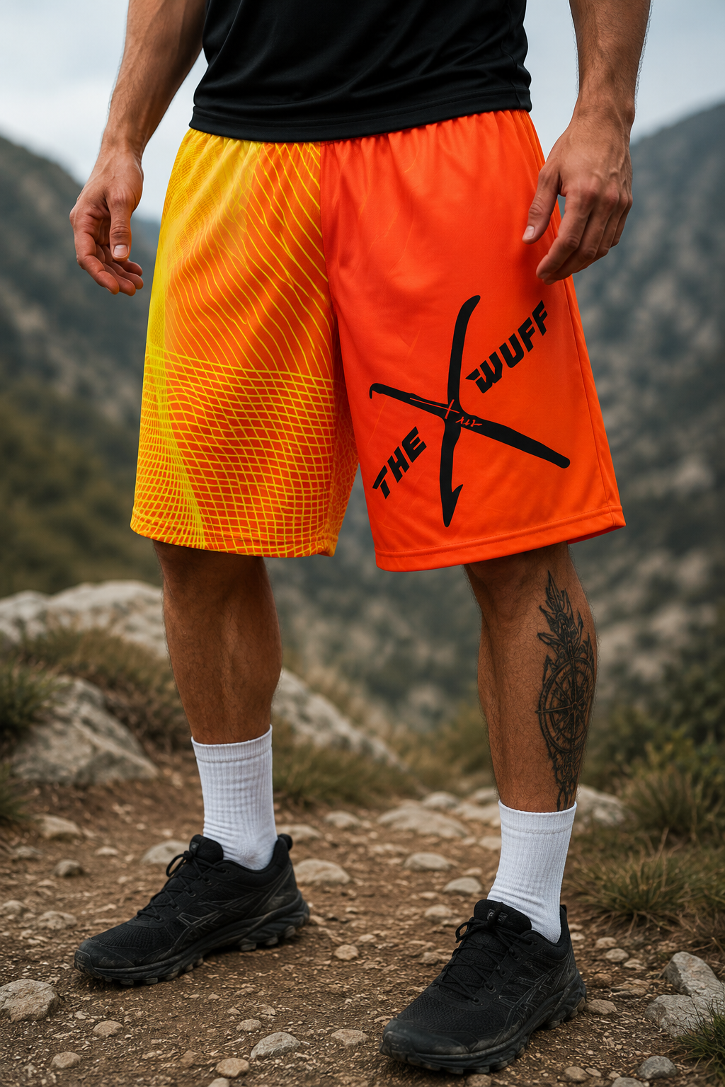 Short en maille unisexe premium "Flamma Libertas"