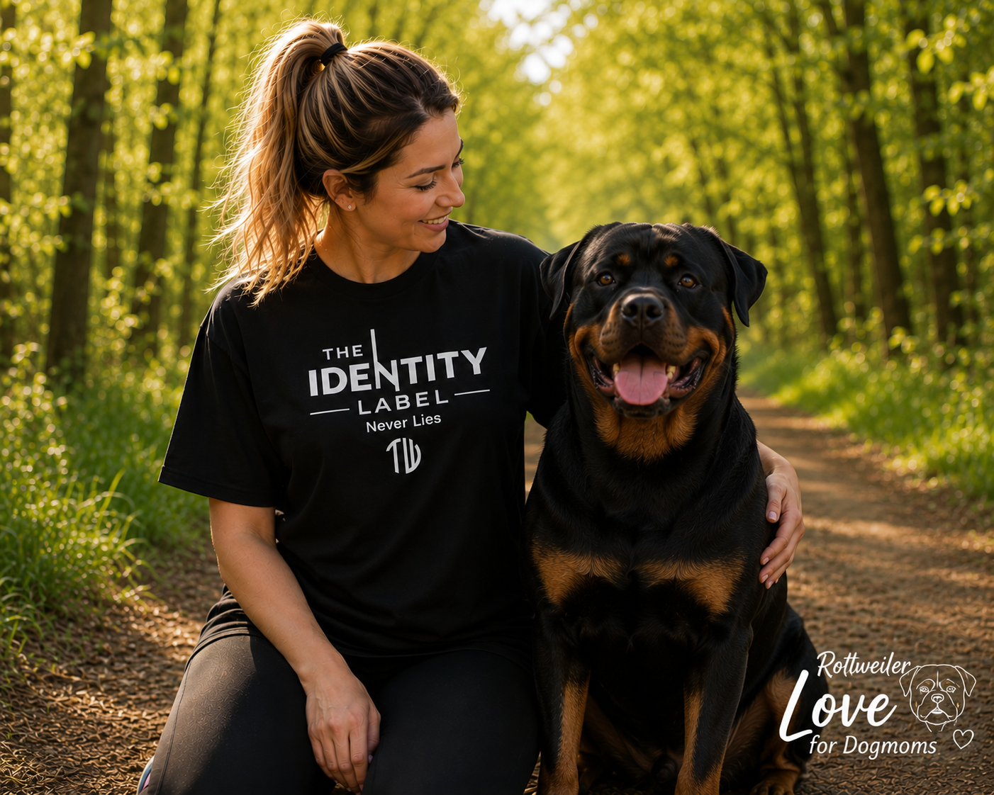 TW | THE IDENTITY LABEL “ROTTWEILER LOVE” Organic Unisex Tee