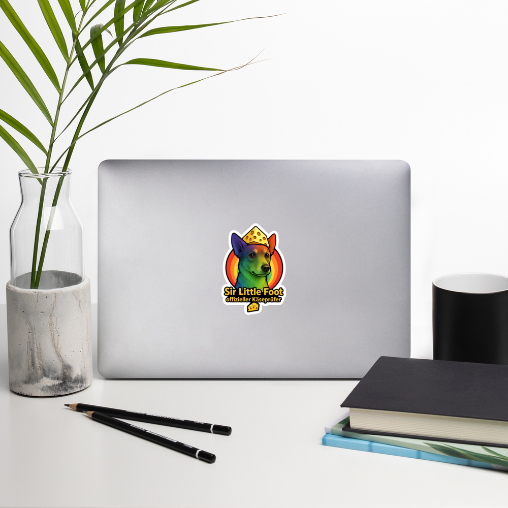 Premium Vinyl Aufkleber "Sir Little Foot offizieller Käseprüfer"