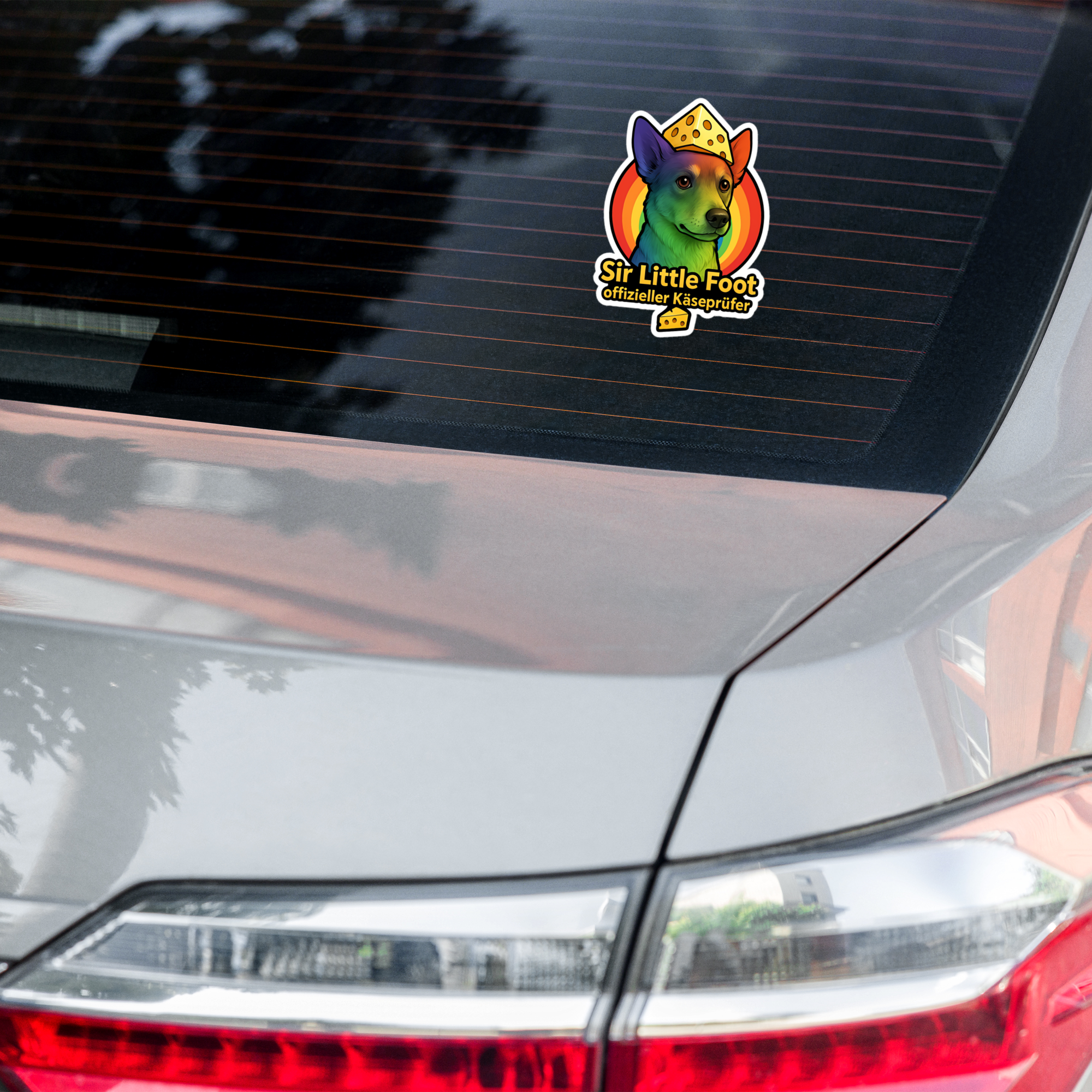 Premium Vinyl Aufkleber "Sir Little Foot offizieller Käseprüfer"